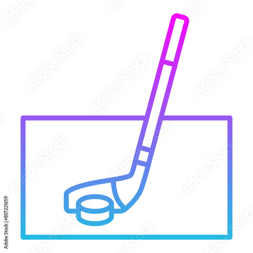 Canvas Print Ice Hockey Icon
