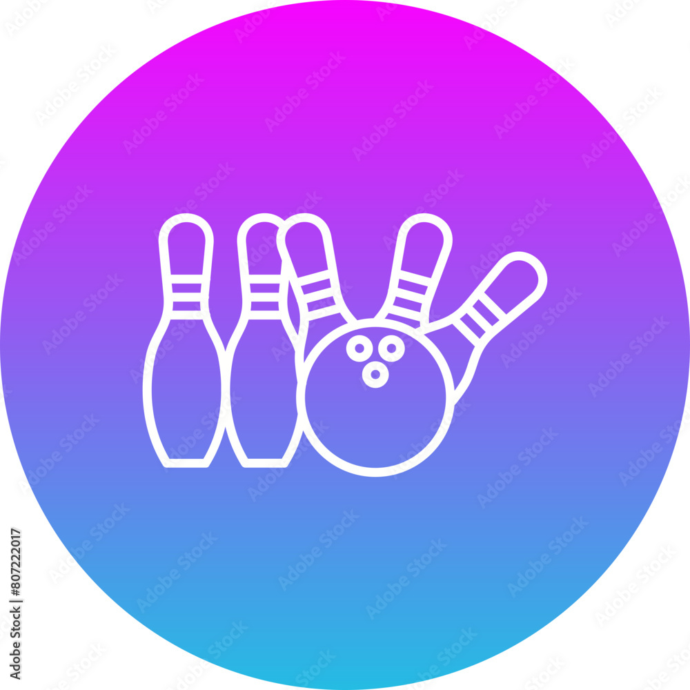 Fototapeta premium Bowling Icon