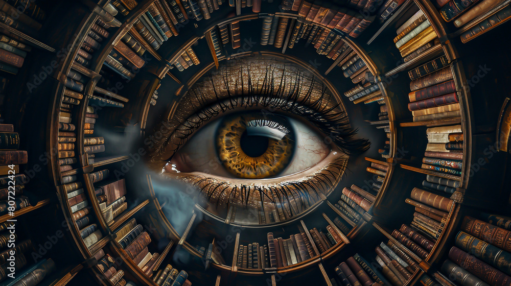Obraz premium Ignite curiosity and excitement with a design that plunges the viewer into the gripping realm of mystery novels