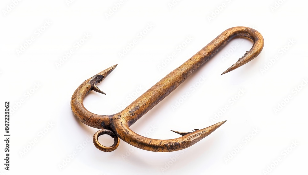 Isolated fishing hook on white background Isolated fishing hook on white background