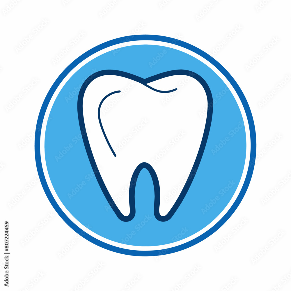 The silhouette of a tooth. A simple Dental clinic Logo. The silhouette of a tooth. A simple Dental clinic Logo.