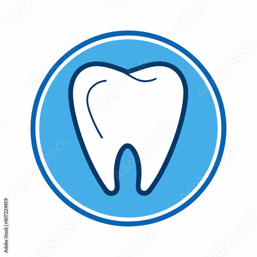 The silhouette of a tooth. A simple Dental clinic Logo.