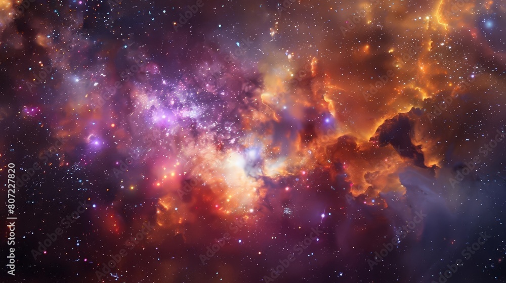 Fototapeta premium Explore the infinite beauty of the cosmos with this stunning space image