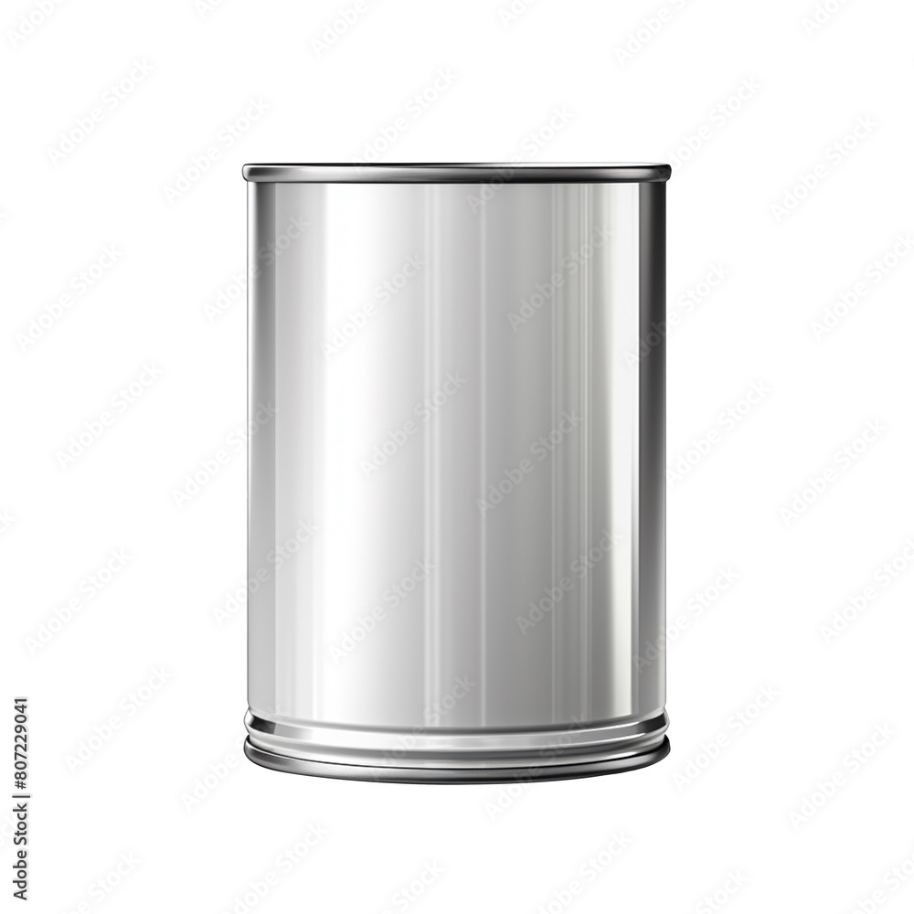 Empty tin can isolated on transparent background Empty tin can isolated on transparent background