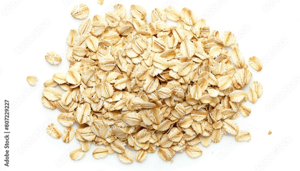 Oats on a blank surface Oats on a blank surface
