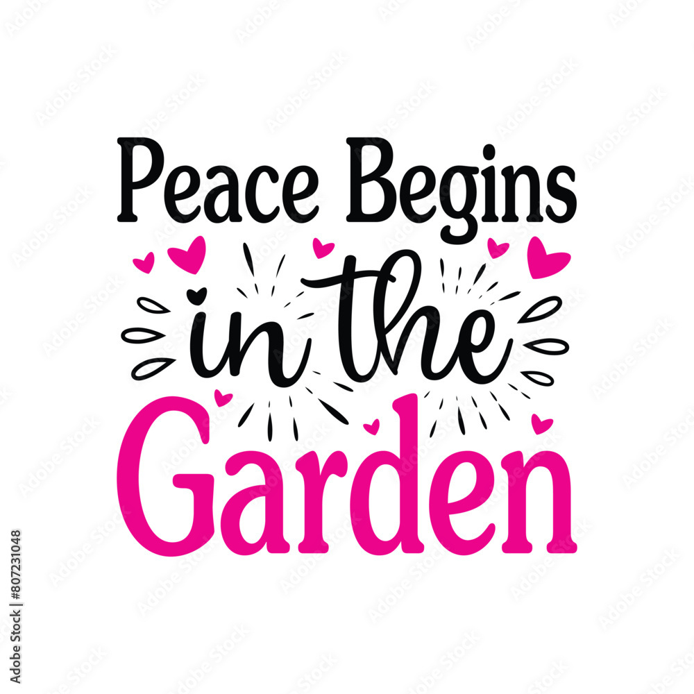 Gardening t-shirt design vector graphic. Slogan with flower illustration. Vector graphics for t-shirt print and other uses. gardening svg cut files