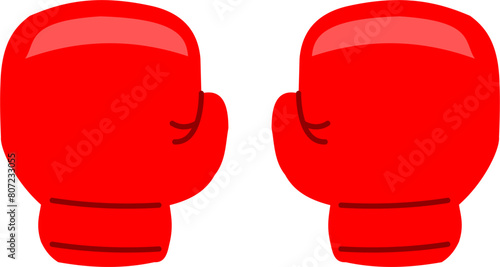Boxing gloves vector image or clipart 