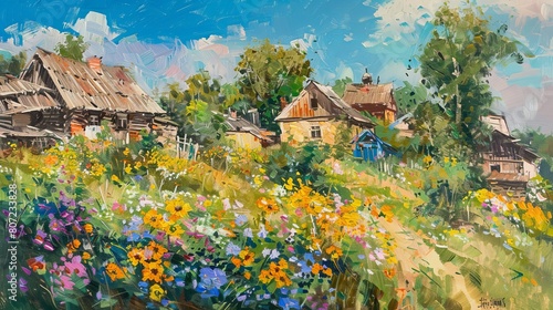 summer in village 