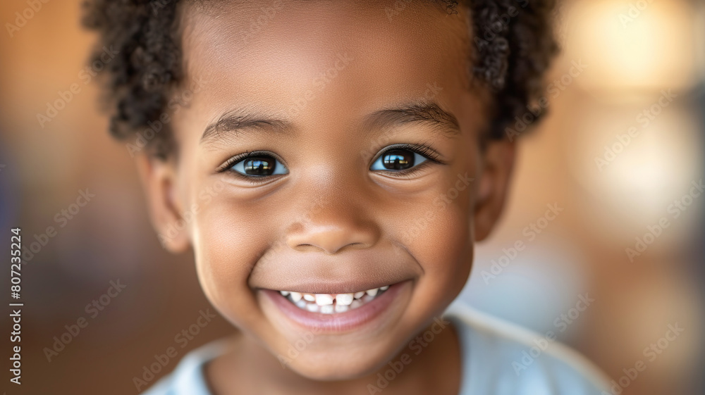 Smiling young boy with joyful expression Smiling young boy with joyful expression