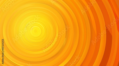 Abstract background featuring circular gradient from golden yellow to deep orange