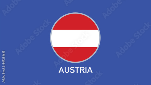 Free Download Austria Flag Emblem Teams European Nations 2024 Abstract Countries European Germany Football Symbol Logo Design Vector Illustration - GFXLoad