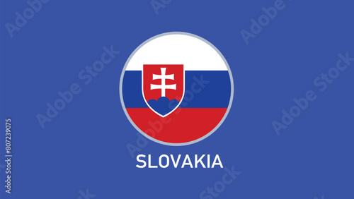 Free Download Slovakia Flag Emblem Teams European Nations 2024 Abstract Countries European Germany Football Symbol Logo Design Vector Illustration - GFXLoad