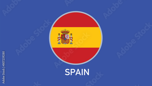 Spain Flag Emblem Teams European Nations 2024 Abstract Countries European Germany Football Symbol Logo Design Vector Illustration Free Download Spain Flag Emblem Teams European Nations 2024 Abstract Countries European Germany Football Symbol Logo Design Vector Illustration - GFXLoad
