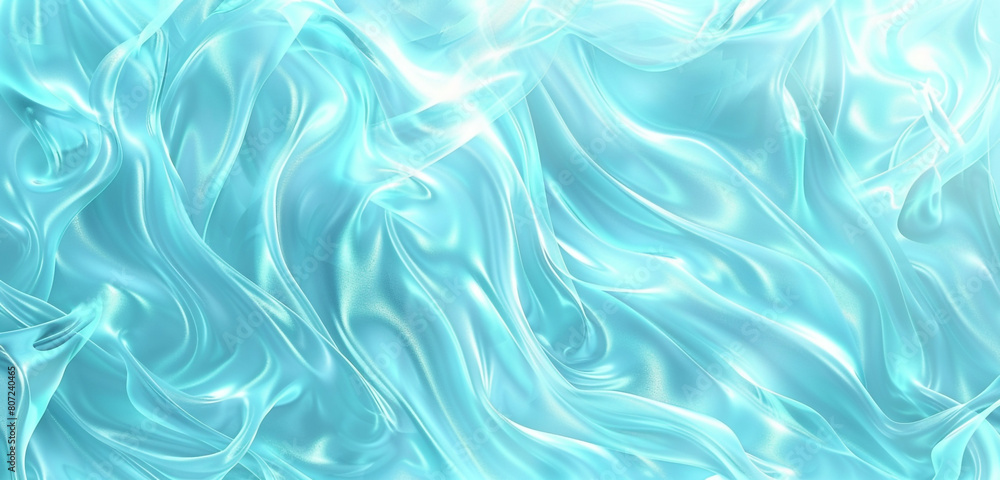 Cool arctic mint blue waves styled as abstract flames ideal for a crisp icy background