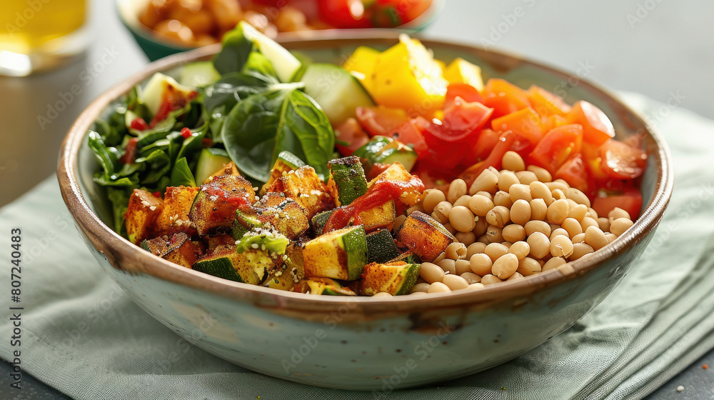vegetable salad in bowl vegetable salad in bowl