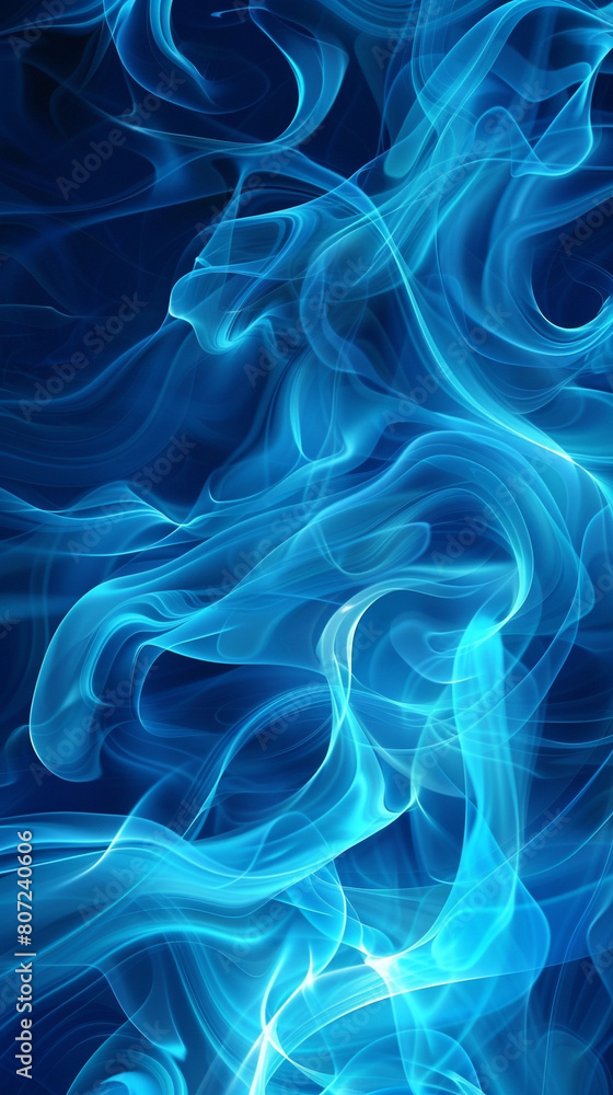 Cool cerulean waves in a flame-like design perfect for a refreshing bright background Cool cerulean waves in a flame-like design perfect for a refreshing bright background
