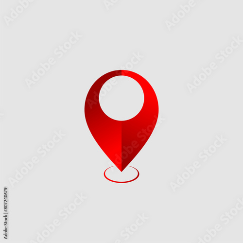 Free Download Location, pin, pointer icon symbol design, simple shape vector icon of location point - GFXLoad