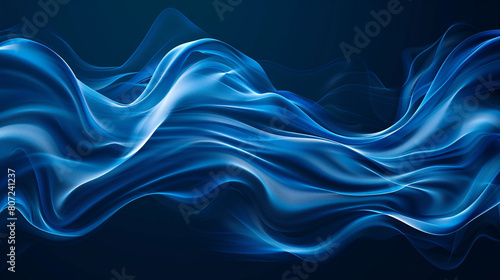 Deep azure abstract waves with a flame motif great for a deep oceanic background
