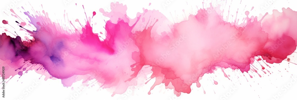 Watercolor texture of stains. Abstract texture pastel pink color