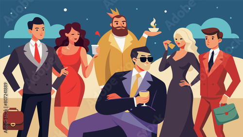 A group of wealthy socialites who flaunt their luxurious lifestyles but also use their influence to ostracize and bully those they deem lower in.