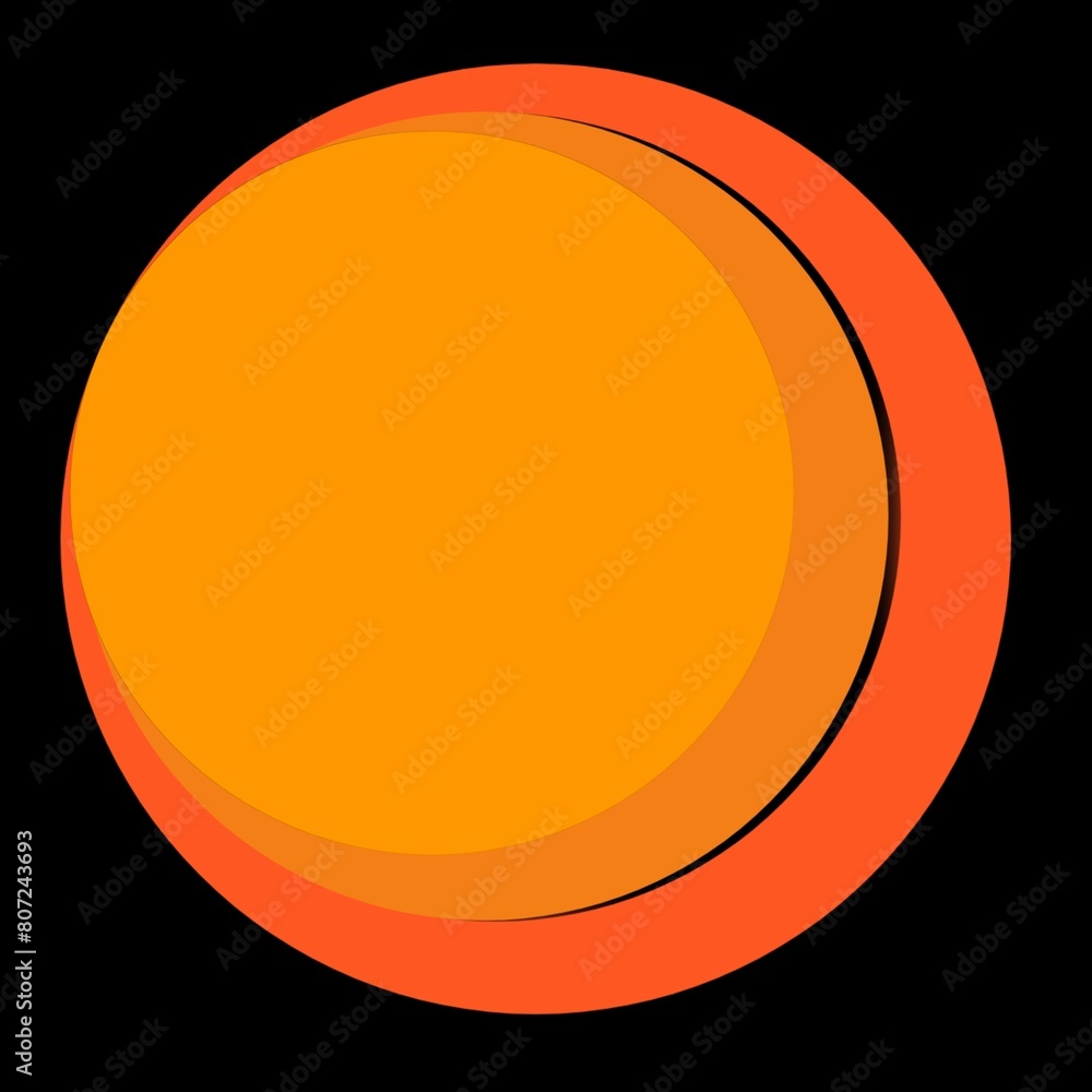 abstract orange circle background