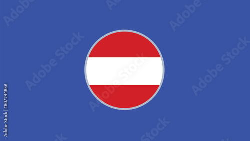 Free Download Austria Flag Emblem European Nations 2024 Teams Countries European Germany Football Symbol Logo Design Vector Illustration - GFXLoad