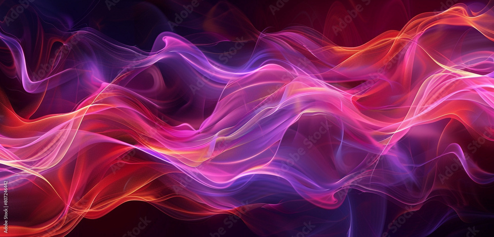 Electric violet red abstract waves styled as flames ideal for a vibrant passionate background Electric violet red abstract waves styled as flames ideal for a vibrant passionate background