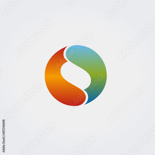 Icône Logo Abstrait Types de Diagrammes Graphiques - Multicolore - Direction Analyse Objectif Croissance - Formes Variées Vecteur