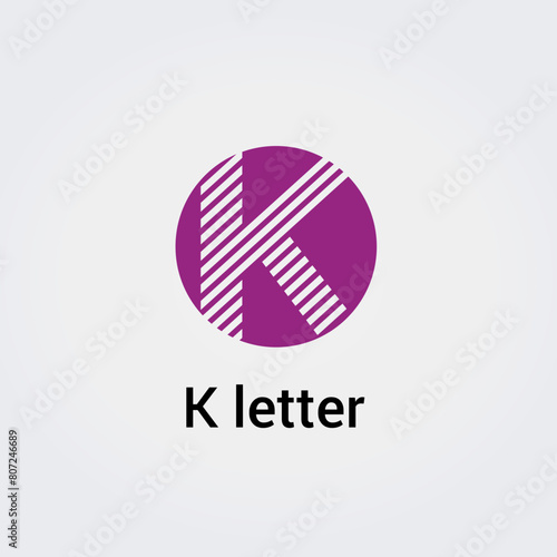 Icone Lettre K pour Design Logos, Symbole, Illustration Pictogramme Monogramme pour Business, Variations Alphabet Isolé Silhouette