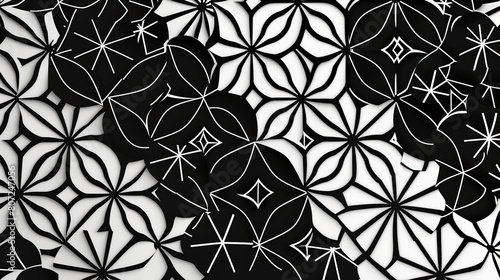 Black and White Ornamental Patterns 3