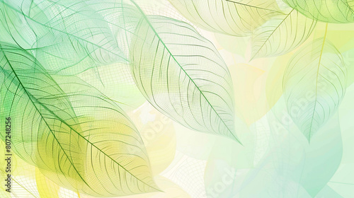 Fresh spring gradient from leaf green to pale yellow in a vibrant abstract wireframe refreshing  lively