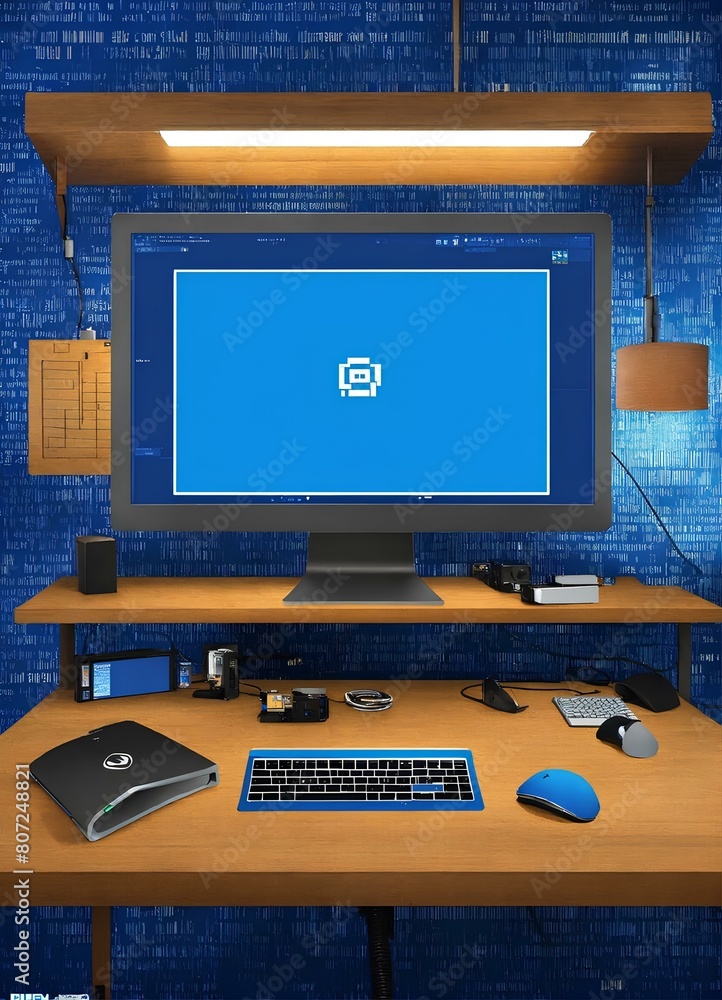 Naklejka premium tv and computer