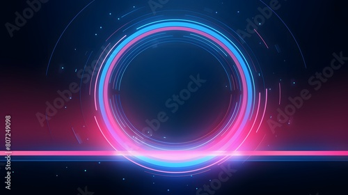 pink and blue Abstract technology background circles digital hi-tech technology design background. concept innovation. vector illustration