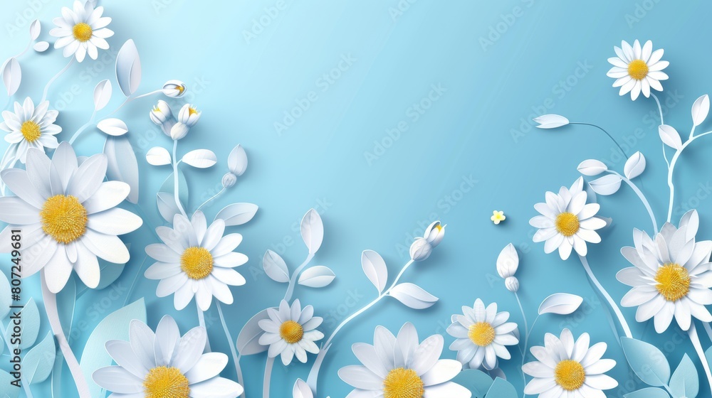 Obraz premium Spring Floral Background for Mother's Day Generative AI