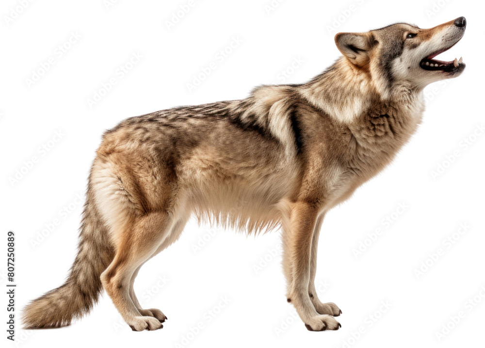 PNG Wolf wildlife animal mammal.
