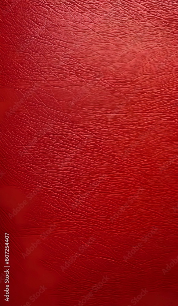 Fototapeta premium Background texture of a wrinkled red leather surface. AI Generated