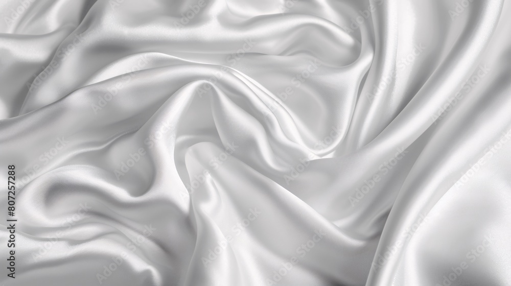 white wrinkled satin silk cloth texture background