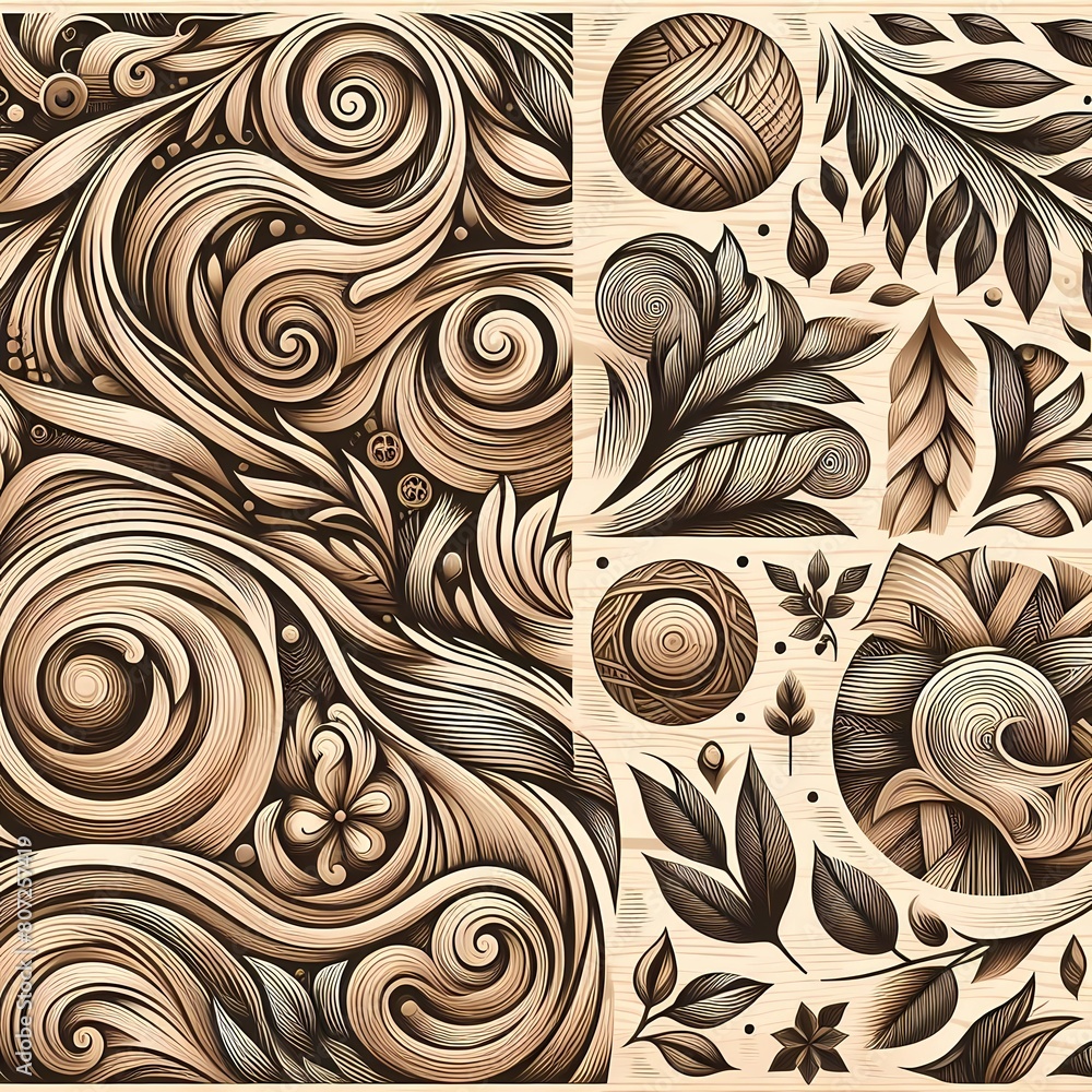 a series of drawings of plants and trees wood texture a series of drawings of plants and trees wood texture