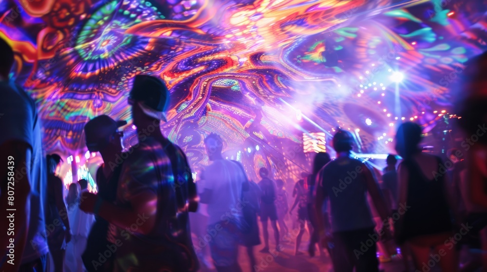 custom made wallpaper toronto digitalAbstract Cosmic Waves 4