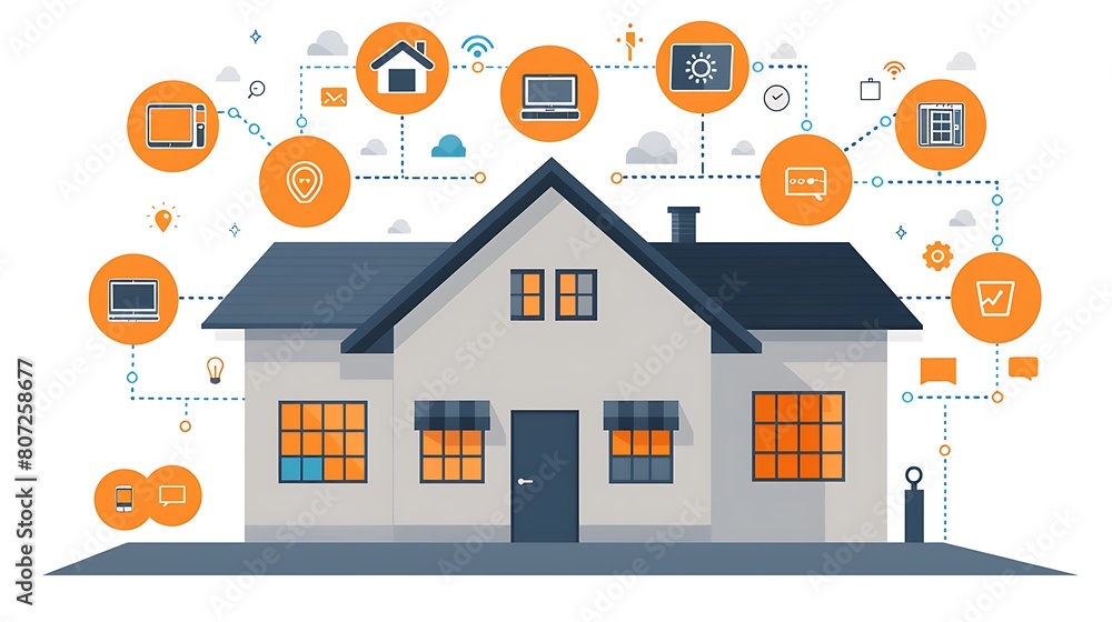 Futuristic Smart Home Technology Seamless Integration