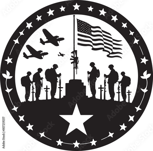 Memorial Day Vector Silhouette Illustration