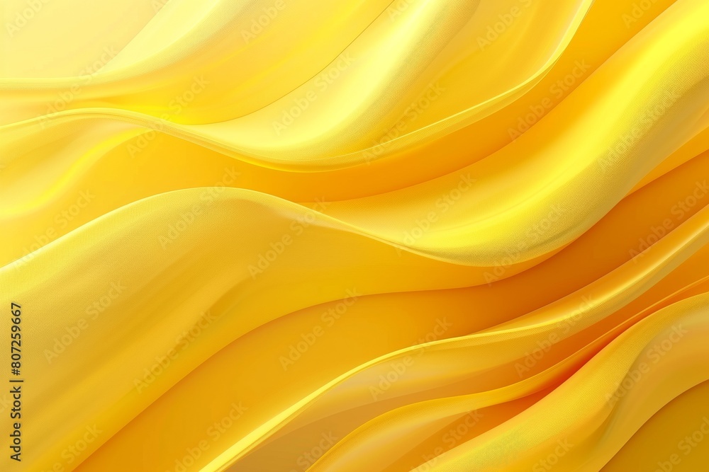Abstract yellow background with wavy shapes and folds Abstract yellow background with wavy shapes and folds