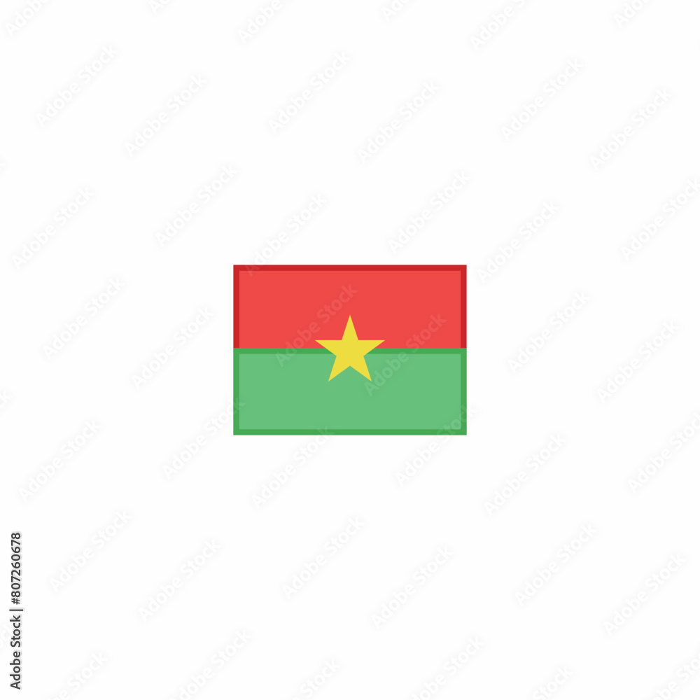 burkina faso national flag vector burkina faso national flag vector