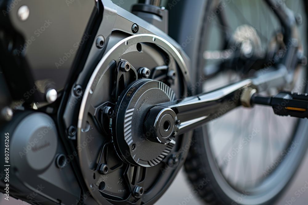 A bicycle with a chain and gears A bicycle with a chain and gears