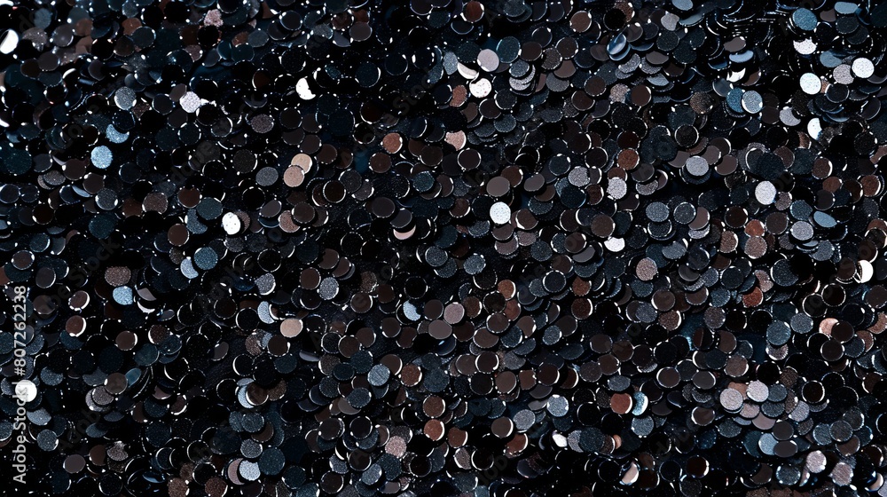 photo background of black sequins. photo background of black sequins.