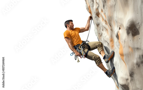 climber on the rock