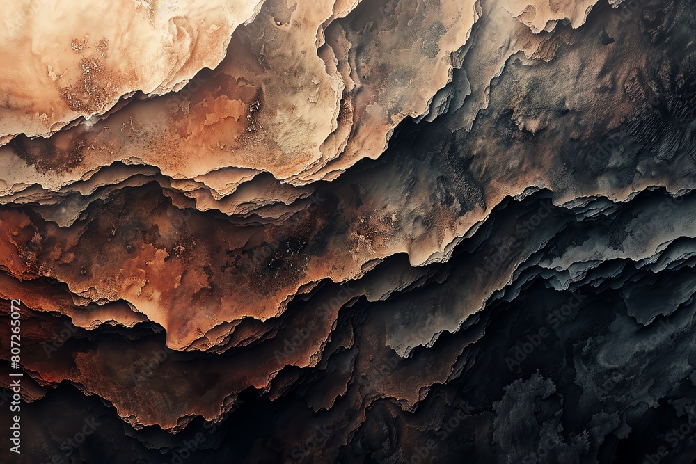 4K realistic abstract, textured layers, earth tones, natural lighting