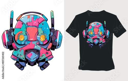 Mechanical marvel Elevate your t-shirt design with robotic flair