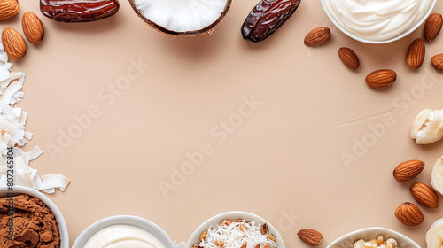 Sweeter Naturally: A Vegan Delight with Dates Mockup Feast