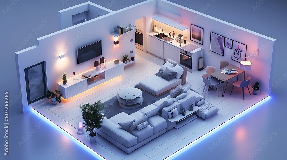 Futuristic Smart Home Technology Seamless Integration Futuristic Smart Home Technology Seamless Integration